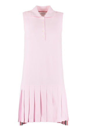 Cotton pique polo dress-0